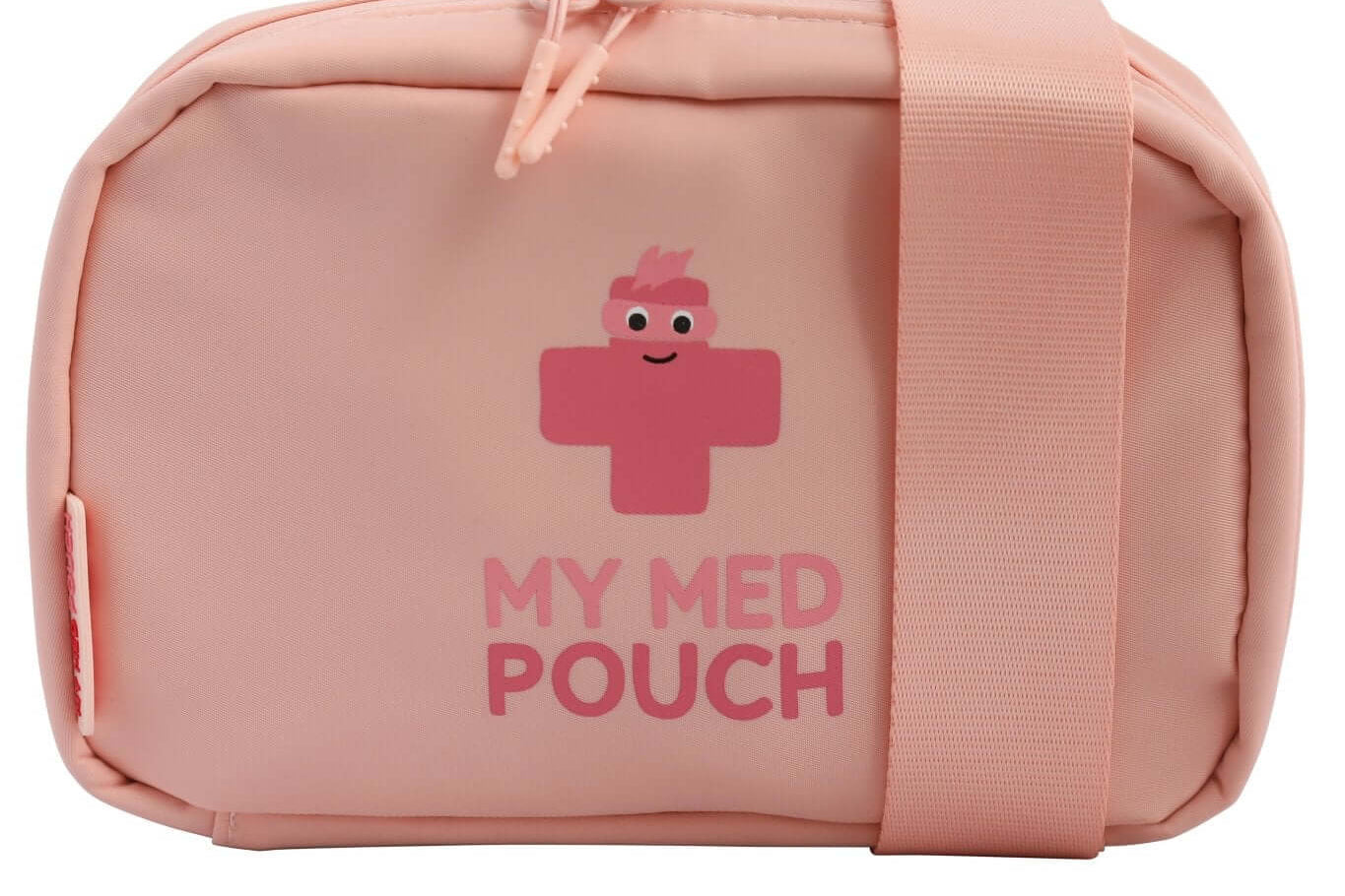 Peachy Pink Med Ready Bag - front view.
