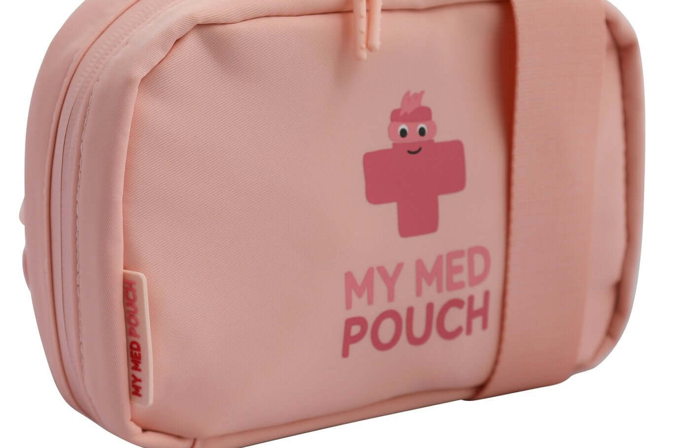 Peachy Pink Med Ready Bag - front side view.