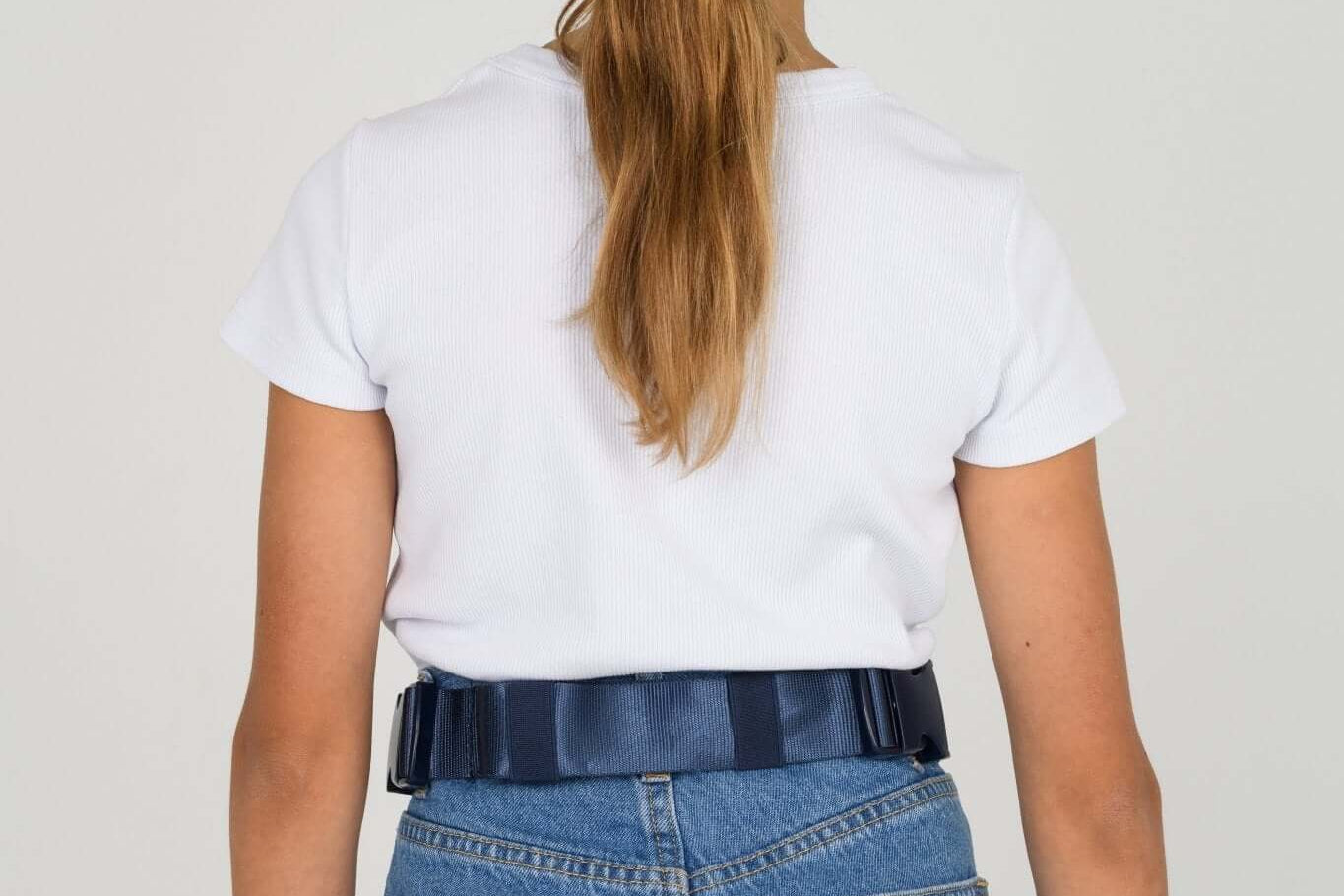 Navy Med Ready Bag - back view - worn as waist bag.