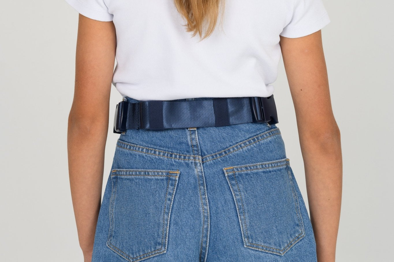 Navy Med Ready Bag - back view - worn as waist bag.