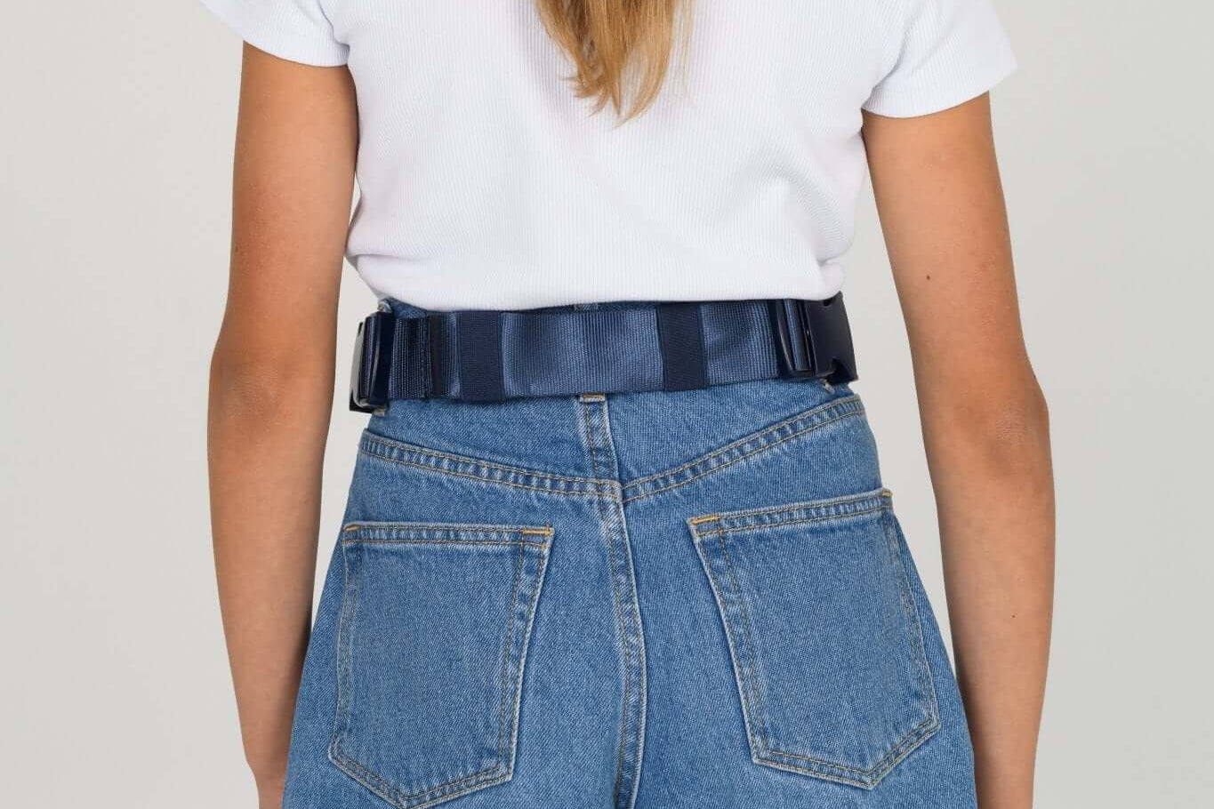 Navy Med Ready Bag - back view - worn as waist bag.