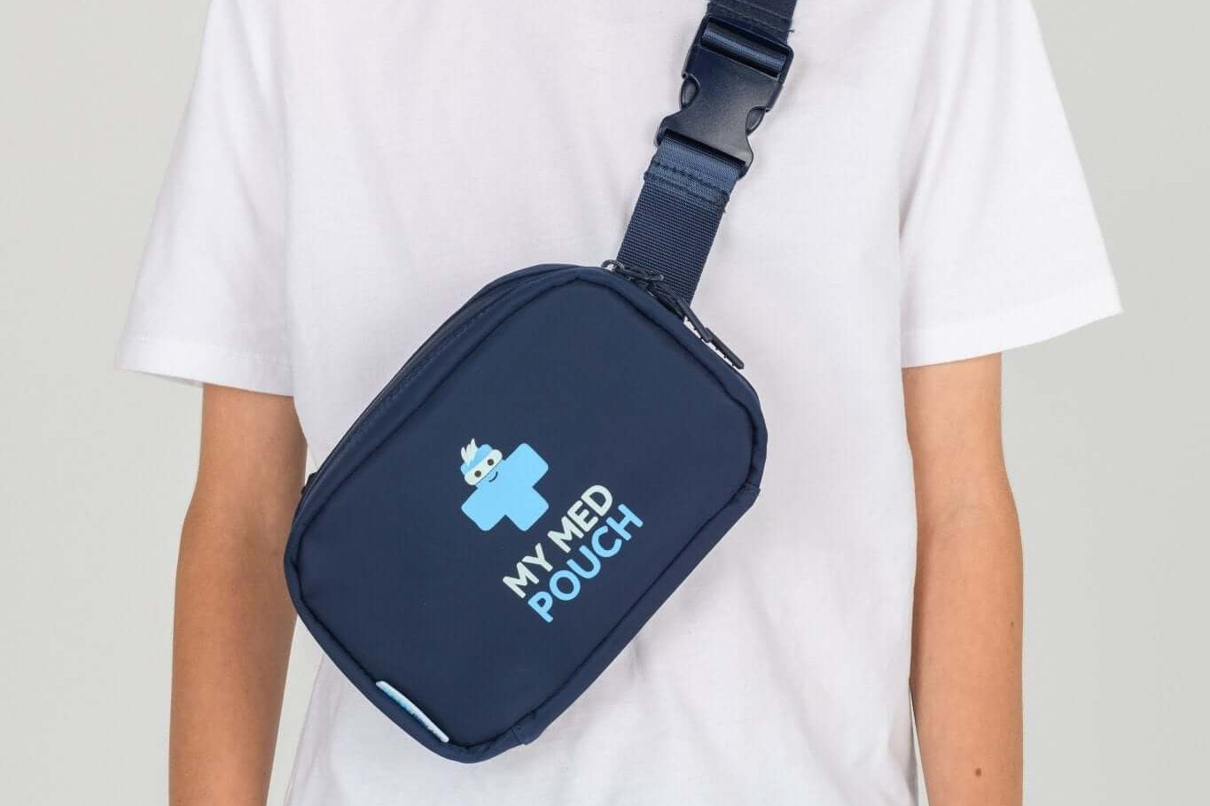 Navy Med Ready Bag - worn as a shoulder sling - front view