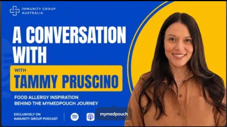 I joined the Immunity Group Australia podcast to share the story behind My Med Pouch