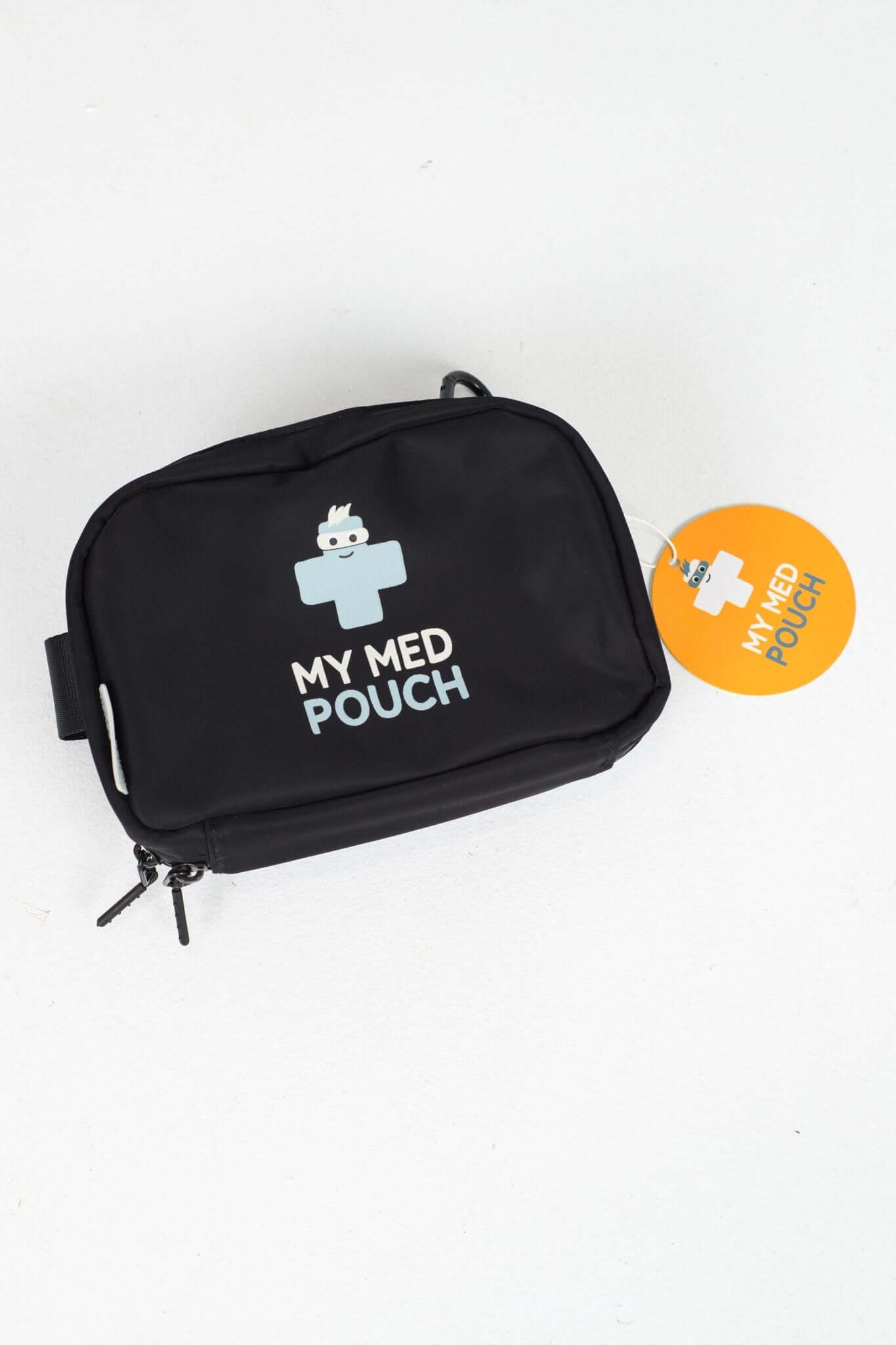 Black Med Ready Bag - flat view without strap.