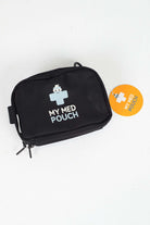 Black Med Ready Bag - flat view without strap.