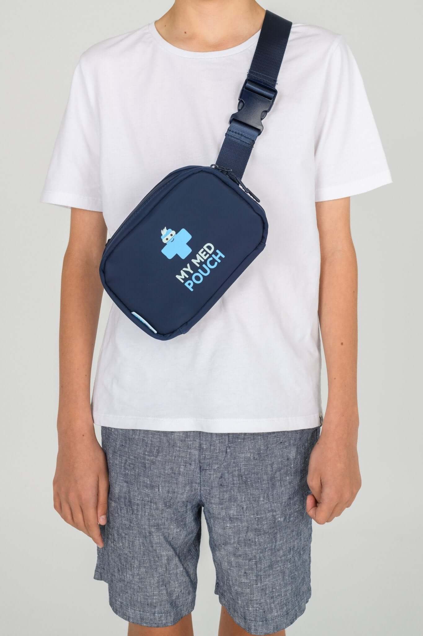 Navy Med Ready Bag - worn as a shoulder sling - front view 