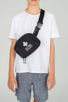 Black Med Ready Bag worn as a shoulder sling - front view.