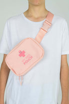 Peachy Pink Med Ready Bag - front view worn as a shoulder sling.
