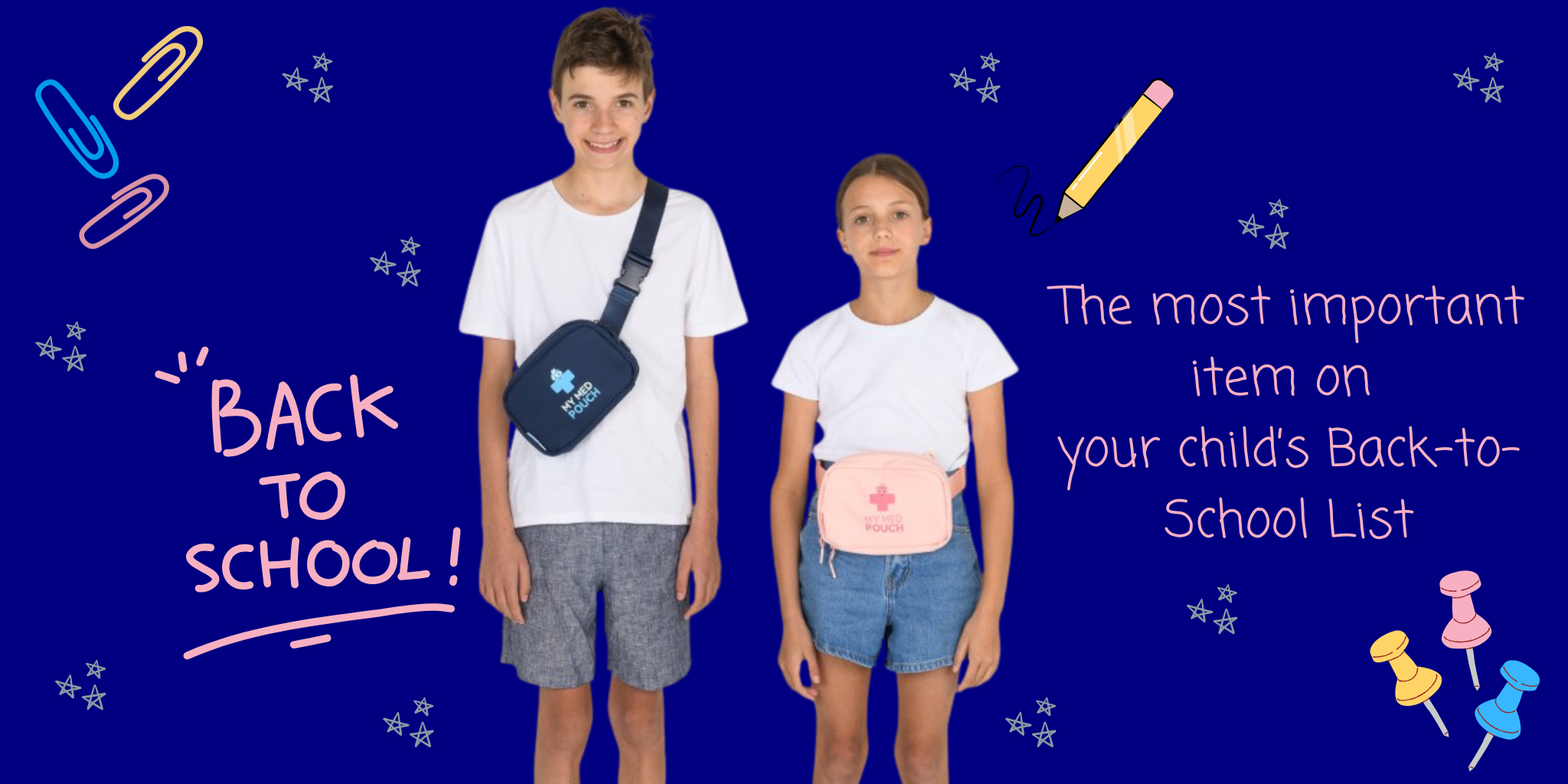 children wearing my med pouch a medication bag for the prepared